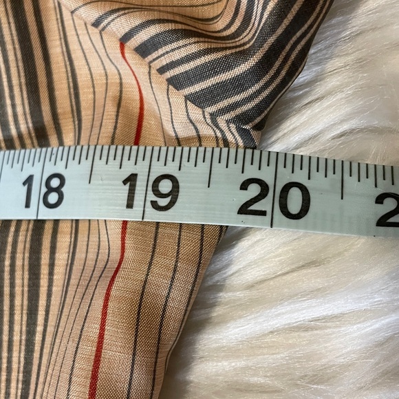 Vintage JONATHAN MARTIN Silk Striped Button-Down Shirt - Picture 6 of 12